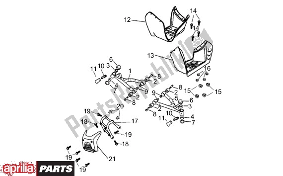 Wszystkie części do Podnó? Ki Aprilia Quasar 2T AC 999 50 2003