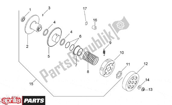 Alle Teile für das Clutch des Aprilia Rally 512 50 1995 - 2003