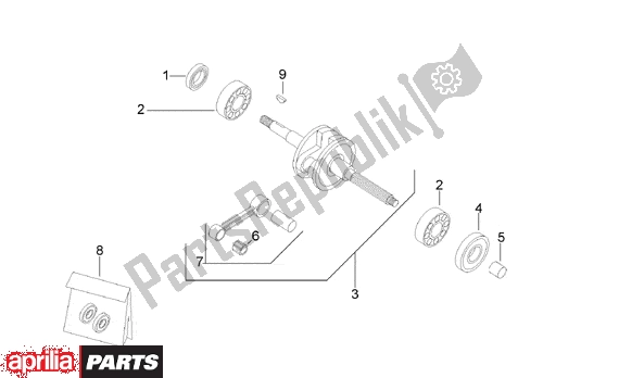 Alle onderdelen voor de Connecting Rod Group van de Aprilia Rally 512 50 1995 - 2003