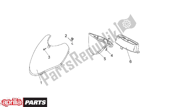 Toutes les pièces pour le Front Body I du Aprilia Rally Liquid Cooled 514 50 1996 - 1999