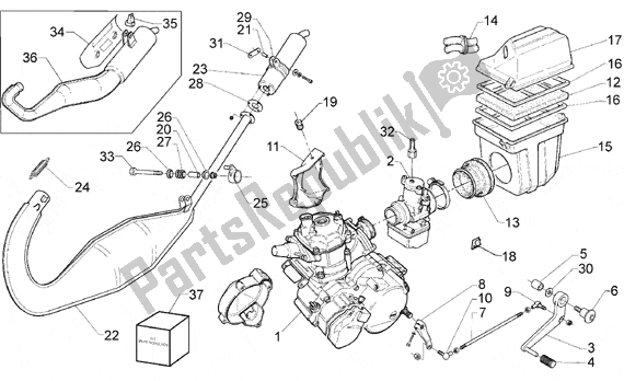 Alle Teile für das Engine des Aprilia RS 5 125 1996 - 1997