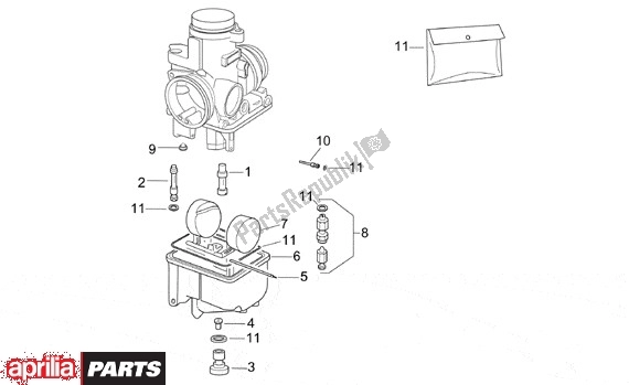 Toutes les pièces pour le Carburateurcomponenten du Aprilia RS 340 125 1999 - 2005