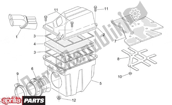 Alle Teile für das Filterhuis des Aprilia RS 340 125 1999 - 2005