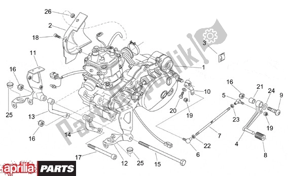 Todas las partes para Motor de Aprilia RS 340 125 1999 - 2005