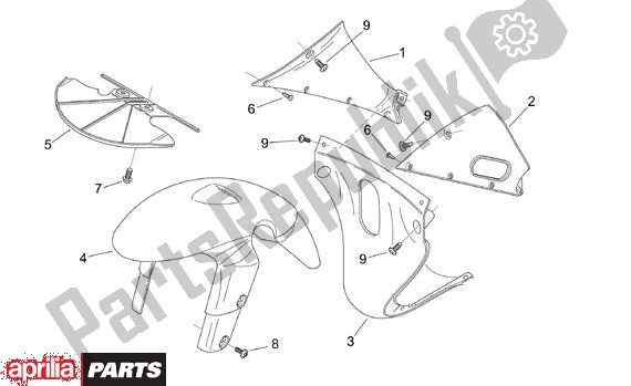 Wszystkie części do B? Otnik Aprilia RS 340 125 1999 - 2005