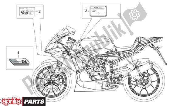 Todas as partes de Bordje En Leiding do Aprilia RS 21 125 2006