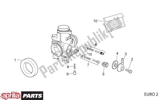 All parts for the Carburateurcomponenten of the Aprilia RS 21 125 2006