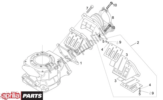 Alle onderdelen voor de Carburateursteun van de Aprilia RS 21 125 2006