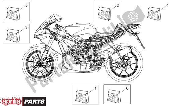 Alle Teile für das Decors des Aprilia RS 21 125 2006