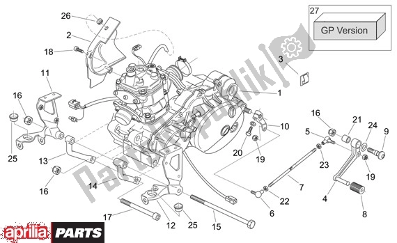 Toutes les pièces pour le Moteur du Aprilia RS 21 125 2006