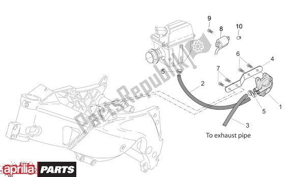 Alle Teile für das Nevenluchtbehuizing des Aprilia RS 21 125 2006