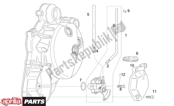 All parts for the Oil Pump of the Aprilia RS 21 125 2006