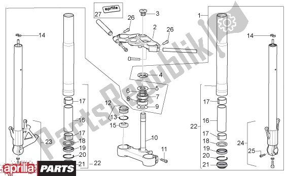 Todas as partes de Voorwielvork do Aprilia RS 21 125 2006