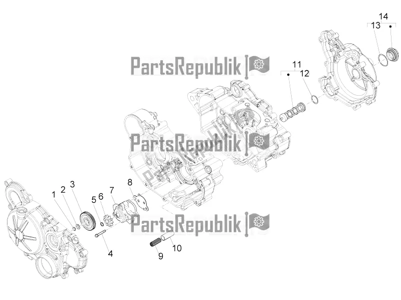 Alle Teile für das Ölpumpe des Aprilia RS 125 4T ABS 2017