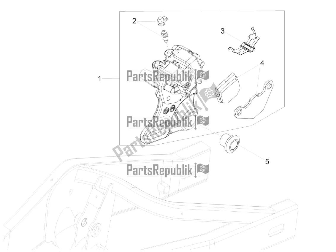 Toutes les pièces pour le étrier De Frein Arrière du Aprilia RS 125 4T ABS 2017