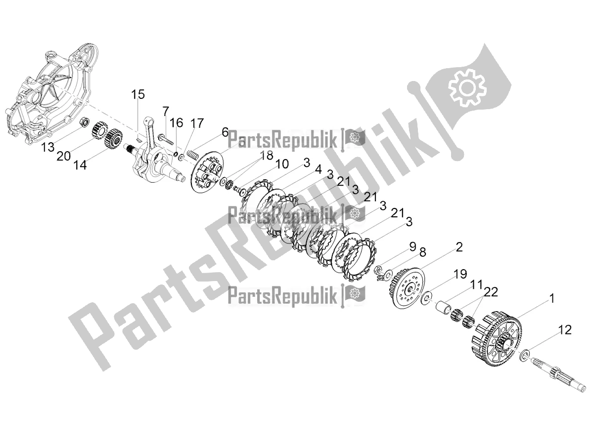 Toutes les pièces pour le Embrayage du Aprilia RS 125 4T ABS 2018