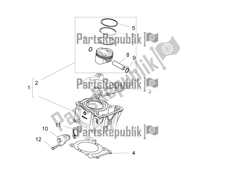 Toutes les pièces pour le Cylindre - Piston du Aprilia RS 125 4T ABS 2018