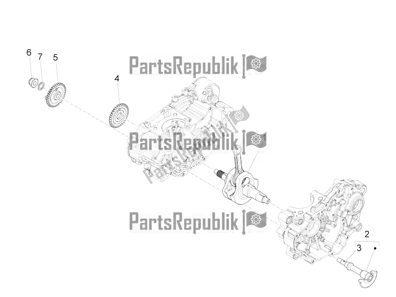 All parts for the Drive Shaft of the Aprilia RS 125 4T ABS 2018