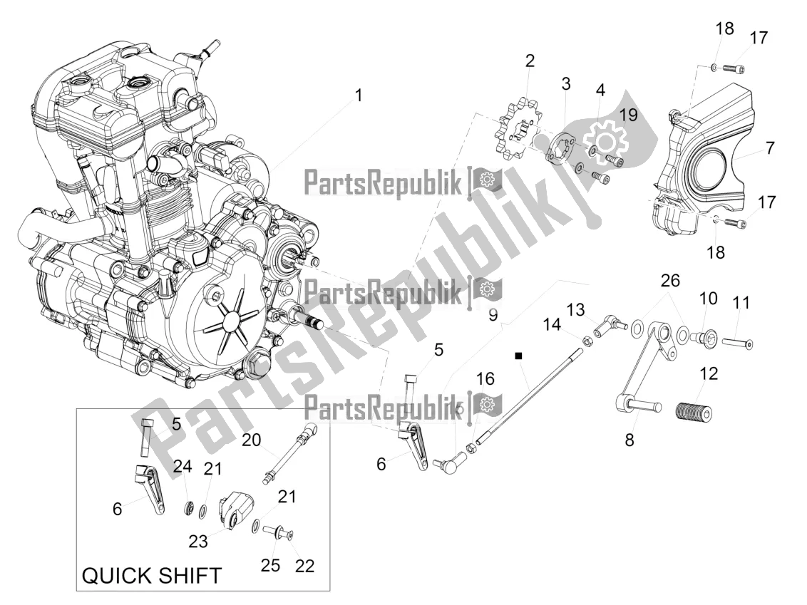 Wszystkie części do Cz???-d? Wignia Uzupe? Niaj? Ca Silnik Aprilia RS 125 4T ABS 2018