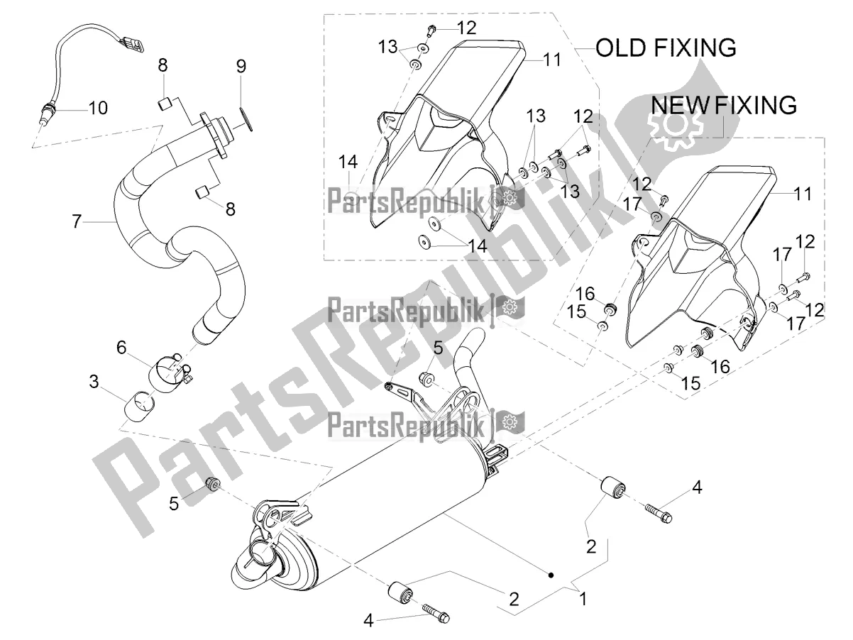 Toutes les pièces pour le Tuyau D'échappement du Aprilia RS 125 4T ABS 2018