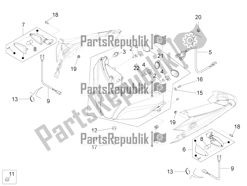 Tutte le parti per il Luci Anteriori del Aprilia RS 125 4T ABS 2018