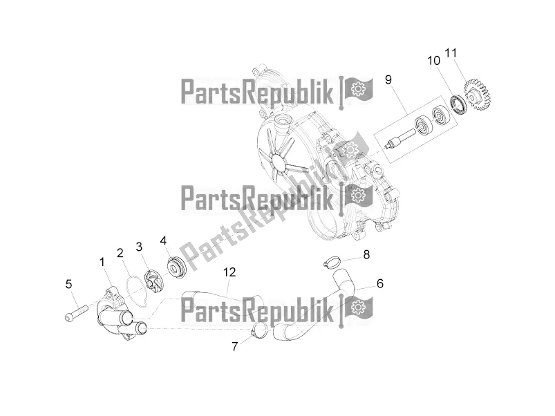 Toutes les pièces pour le Pompe à Eau du Aprilia RS 125 4T ABS 2018