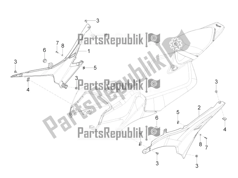 Toutes les pièces pour le Corps Central du Aprilia RS 125 4T ABS 2019