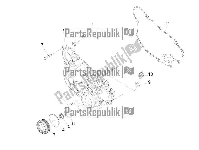 Tutte le parti per il Coperchio Frizione del Aprilia RS 125 4T ABS 2019