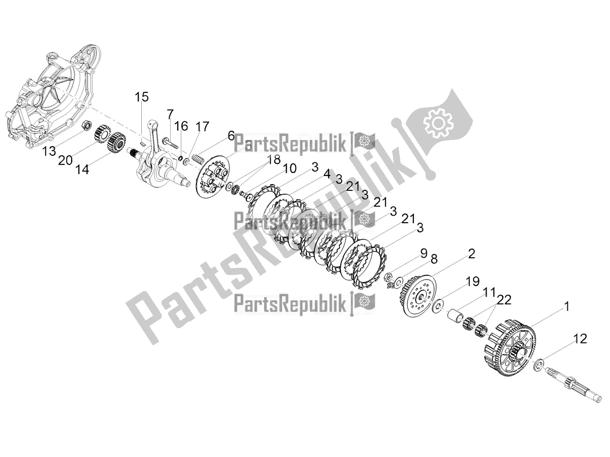 Toutes les pièces pour le Embrayage du Aprilia RS 125 4T ABS 2019