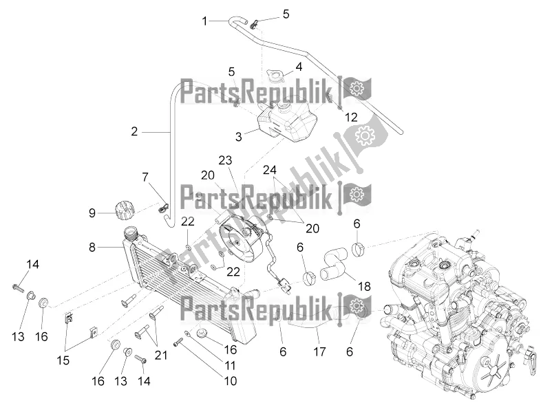 Todas las partes para Sistema De Refrigeración de Aprilia RS 125 4T ABS 2019