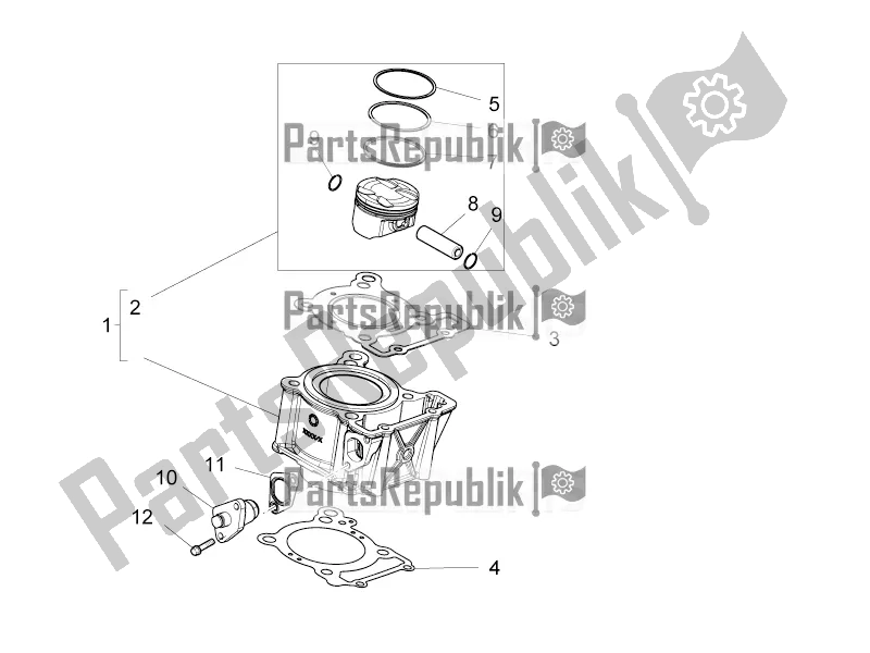 All parts for the Cylinder - Piston of the Aprilia RS 125 4T ABS 2019