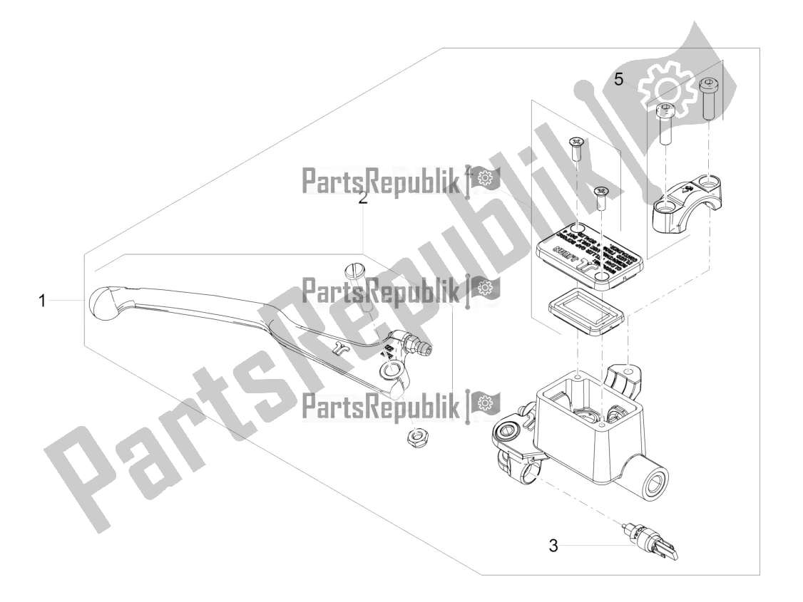 Tutte le parti per il Pompa Freno Anteriore del Aprilia RS 125 4T ABS 2019