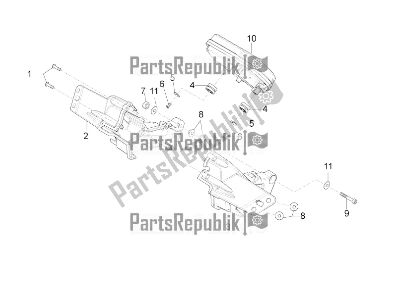 Todas as partes de Instrumentos do Aprilia RS 125 4T ABS 2019