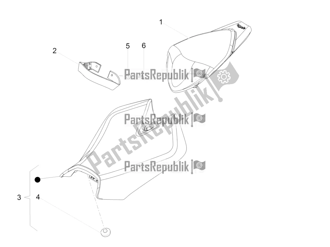 Tutte le parti per il Sella del Aprilia RS 125 4T ABS 2019