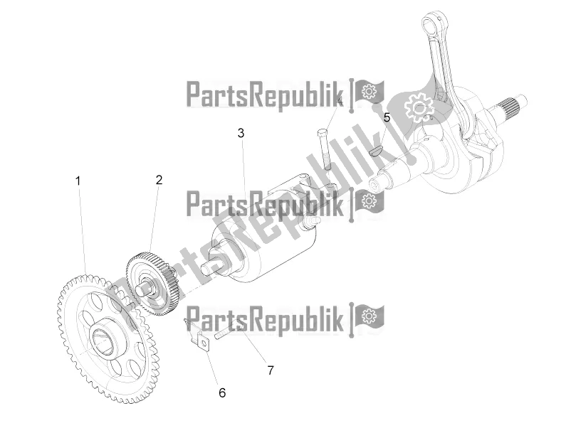 Todas as partes de Partida / Partida Elétrica do Aprilia RS 125 4T ABS 2019