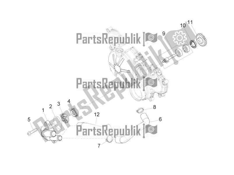 Todas las partes para Bomba De Agua de Aprilia RS 125 4T ABS 2019