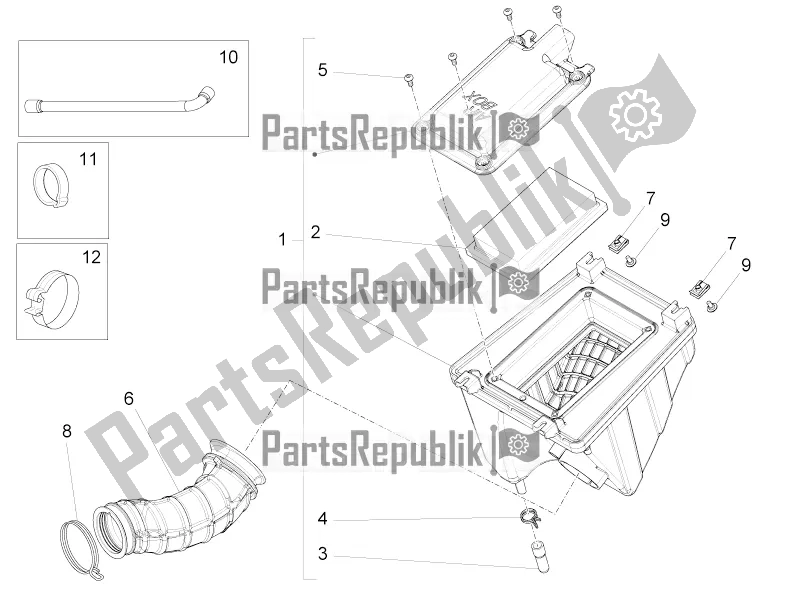 Tutte le parti per il Air Box del Aprilia RS 125 4T ABS 2020