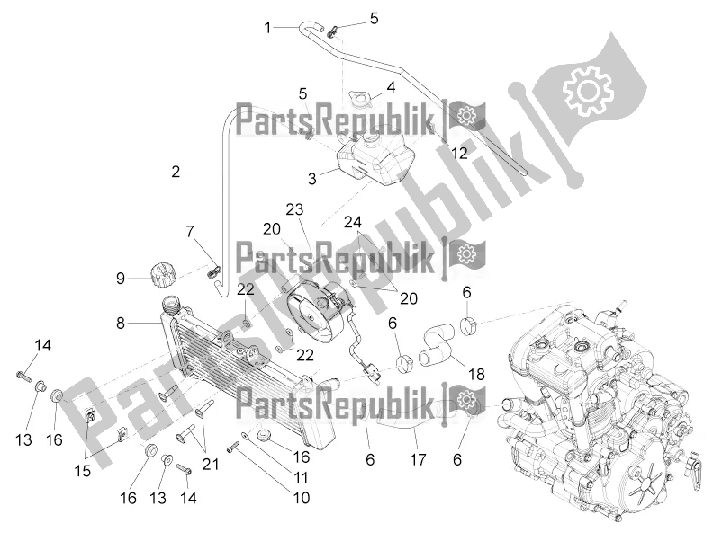 Toutes les pièces pour le Système De Refroidissement du Aprilia RS 125 4T ABS 2020