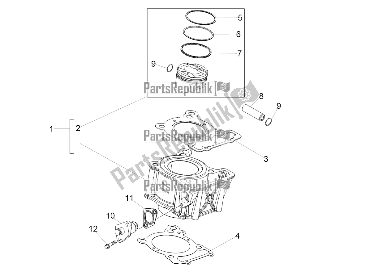 All parts for the Cylinder - Piston of the Aprilia RS 125 4T ABS 2020