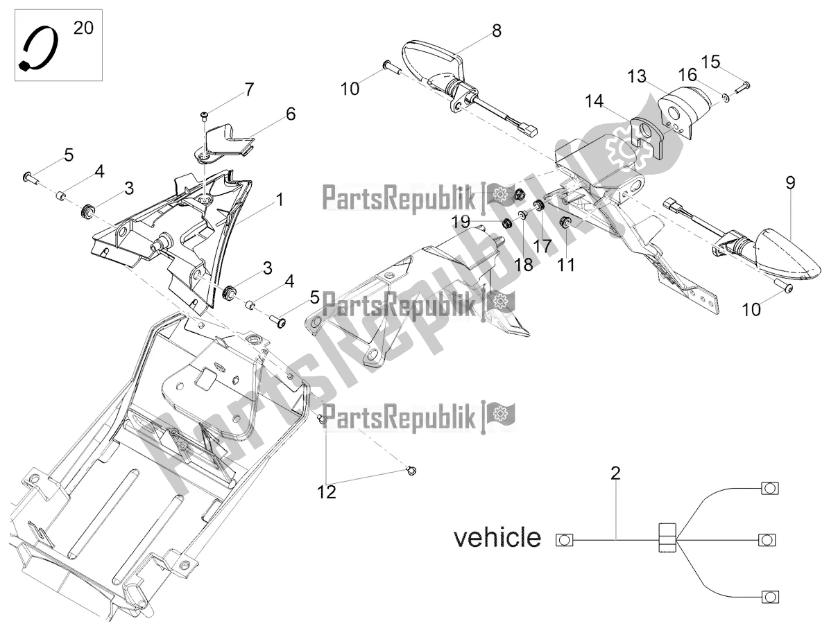 Tutte le parti per il Luci Posteriori del Aprilia RS 125 4T ABS 2021