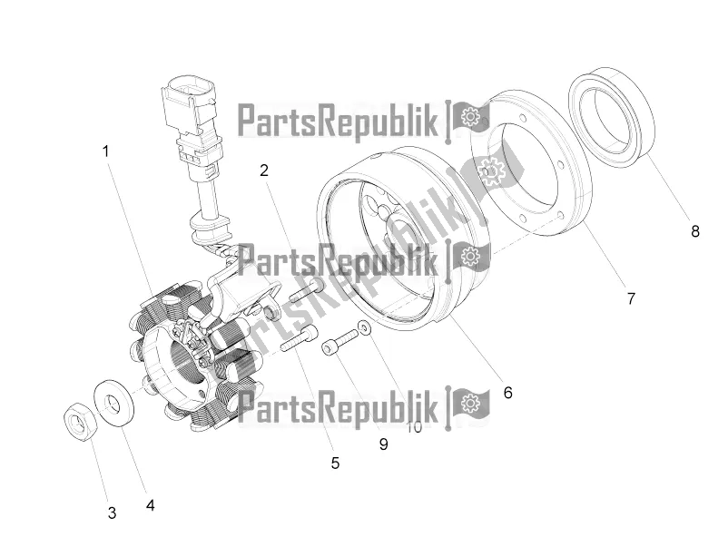 Alle onderdelen voor de Cdi Magneto Montage / Ontstekingsunit van de Aprilia RS 125 4T ABS 2022