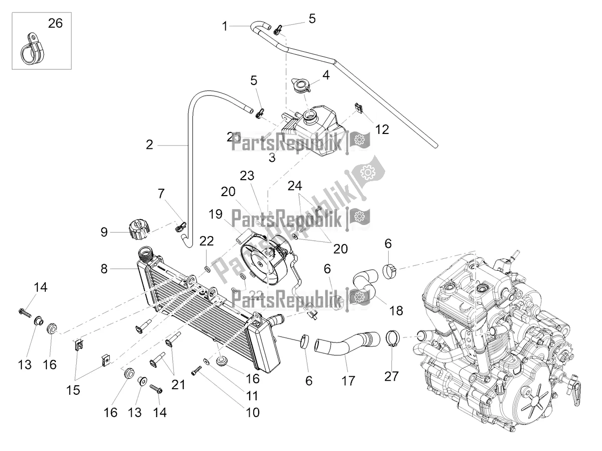 Alle onderdelen voor de Koelsysteem van de Aprilia RS 125 4T ABS 2022