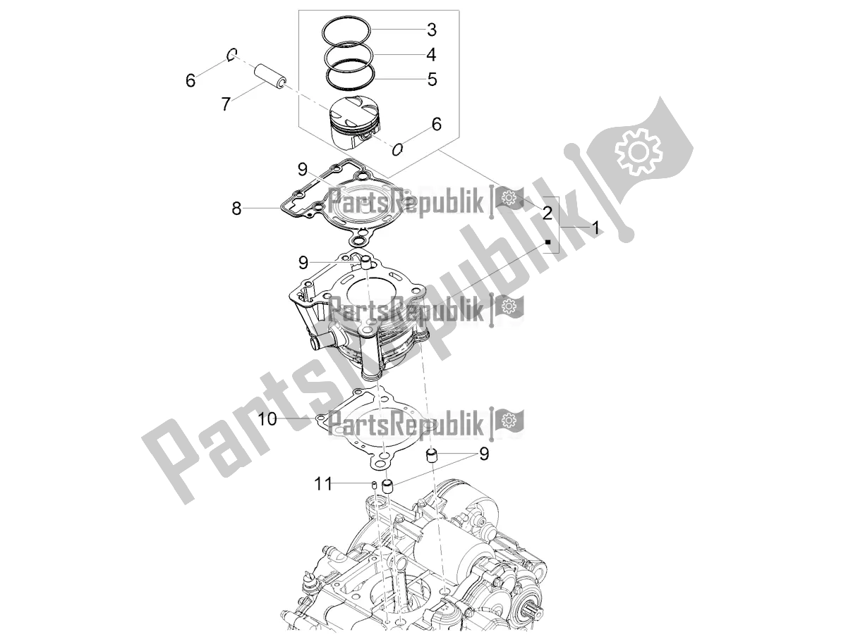 Wszystkie części do Cylinder - T? Ok Aprilia RS 125 4T ABS 2022