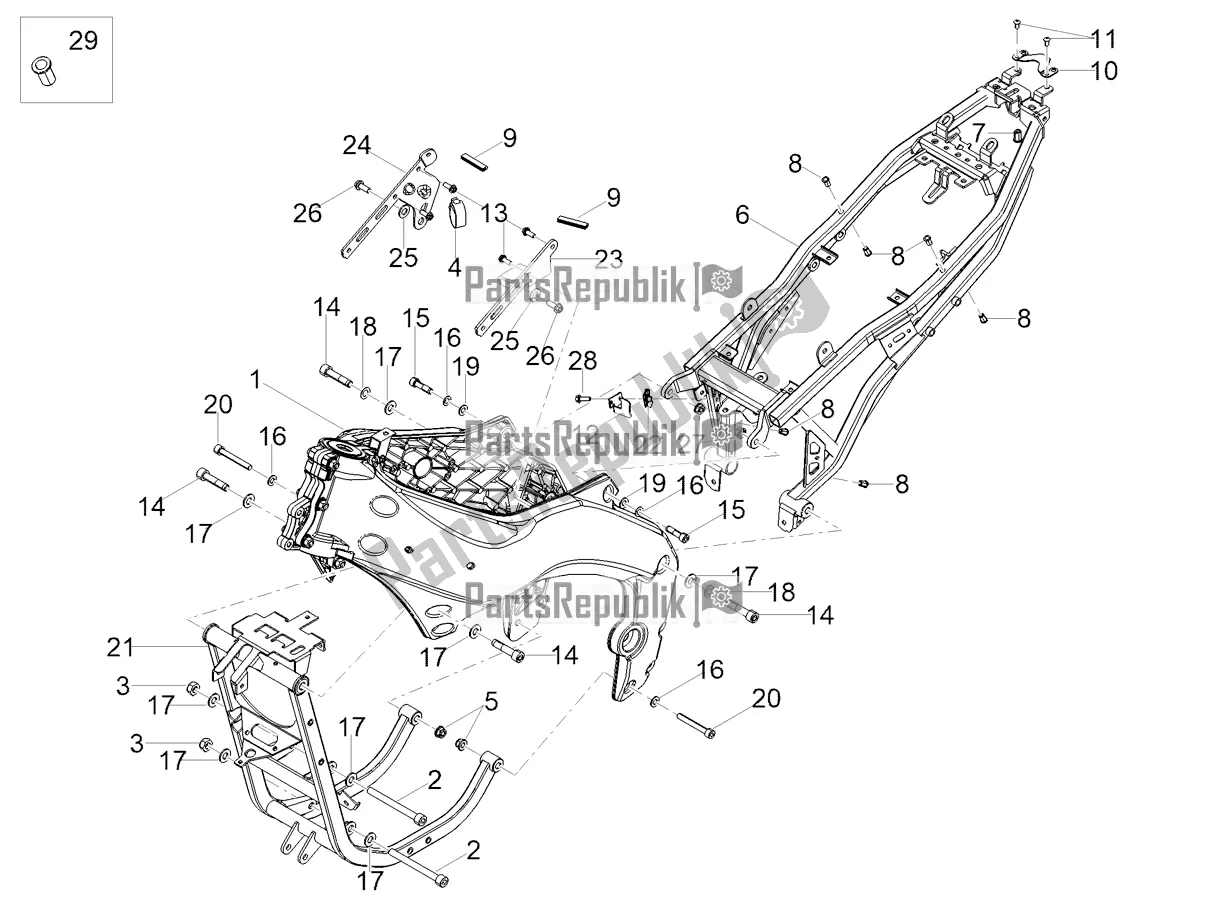 Tutte le parti per il Telaio del Aprilia RS 125 4T ABS 2022