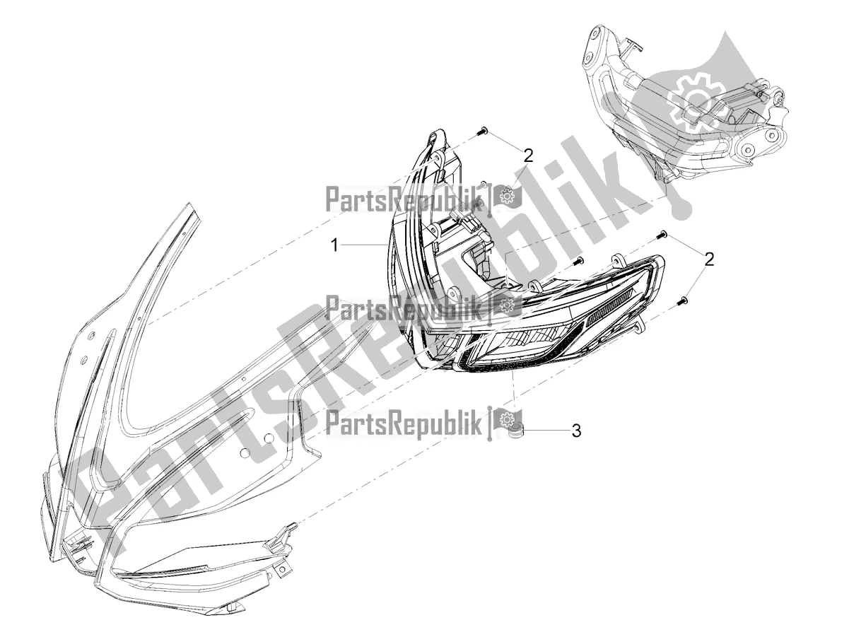 Alle Teile für das Frontscheinwerfer des Aprilia RS 125 4T ABS 2022