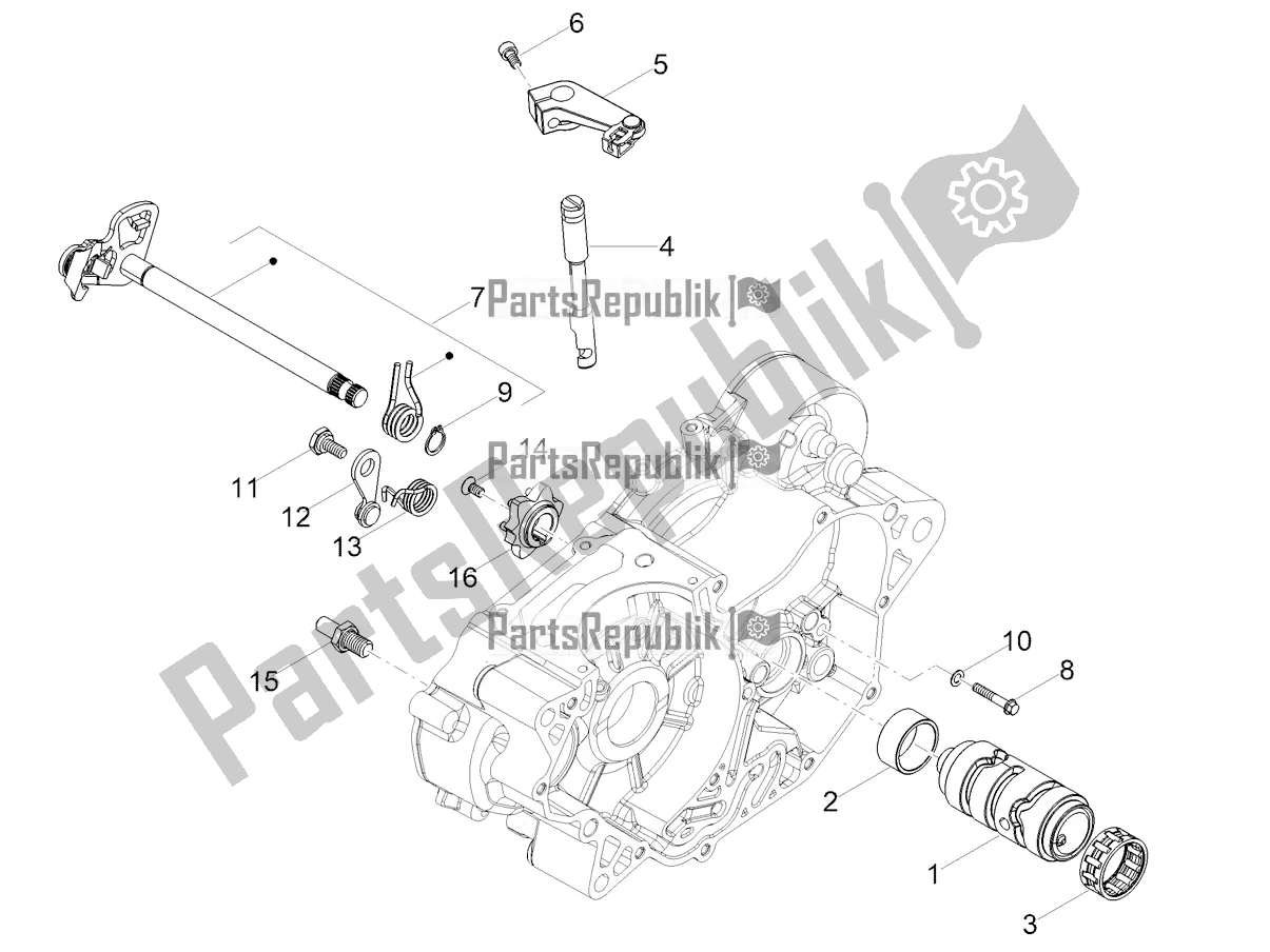 Tutte le parti per il Scatola Del Cambio / Selettore / Cambio del Aprilia RS 125 4T ABS 2022