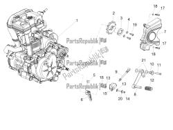 alavanca parcial de completação do motor