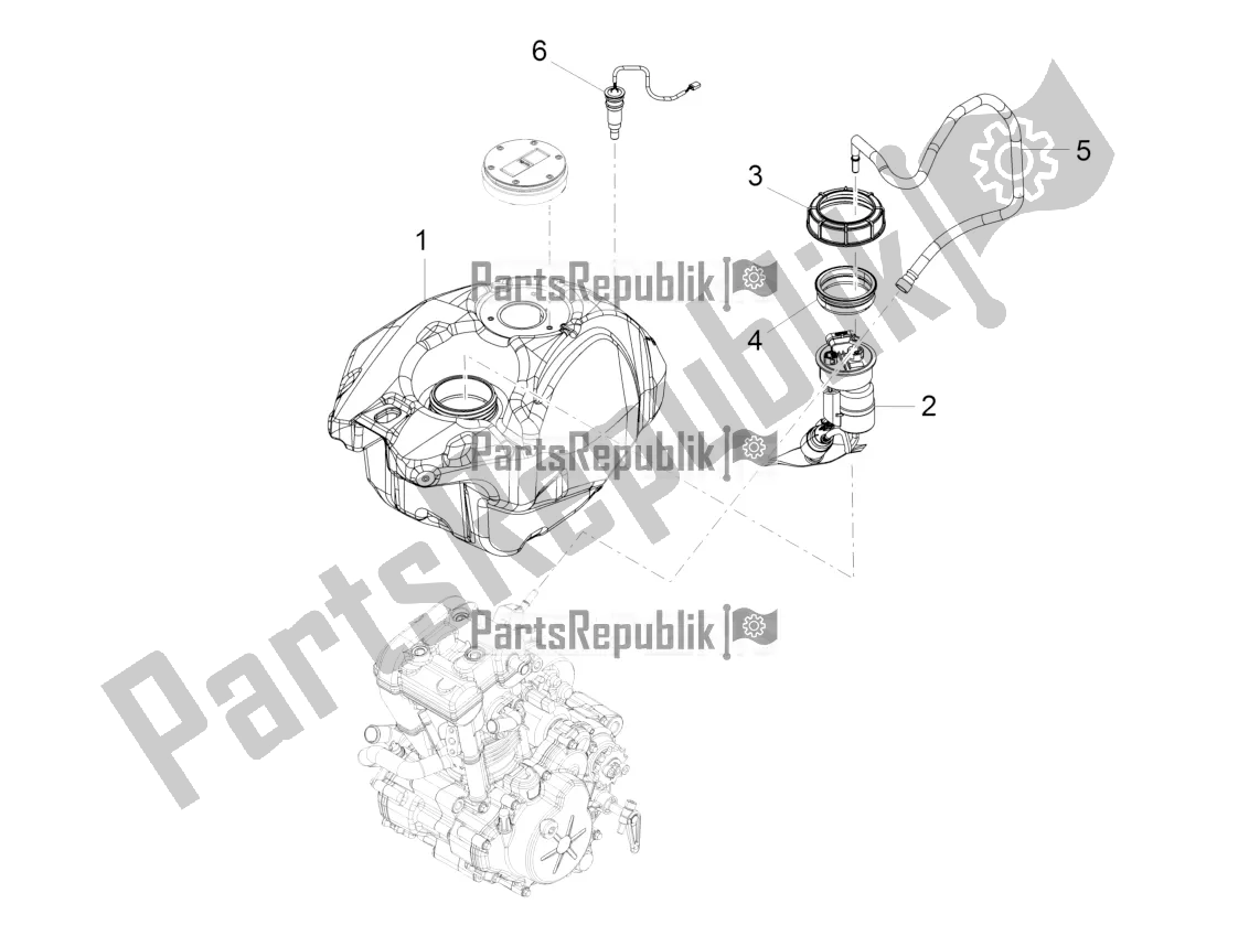 Tutte le parti per il Serbatoio Di Carburante del Aprilia RS 125 4T ABS Replica 2019