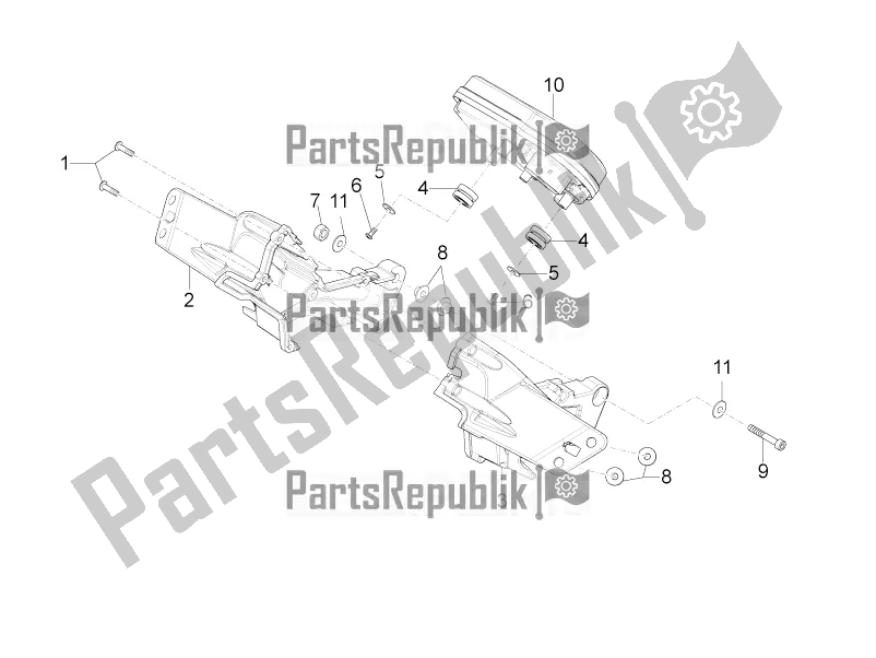 Todas as partes de Instrumentos do Aprilia RS 125 4T ABS Replica 2019