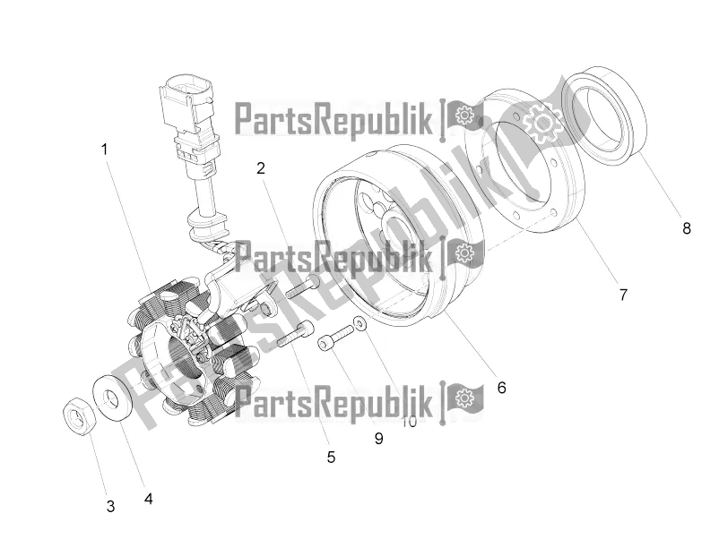 Todas las partes para Cdi Magneto Assy / Unidad De Encendido de Aprilia RS 125 4T ABS Replica 2020